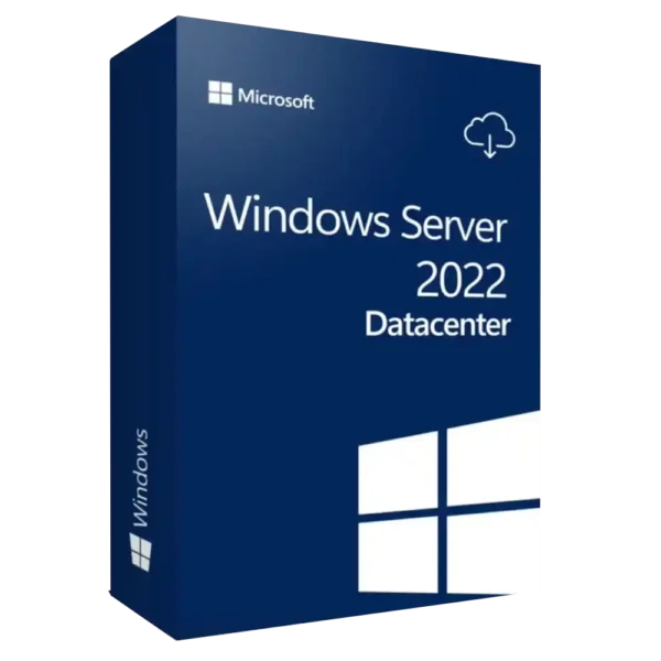 📀Windows Server 2022 DataCenter Licencia OEI Medio Fisico Disco con Virtualizacion ilimitada y Seguridad