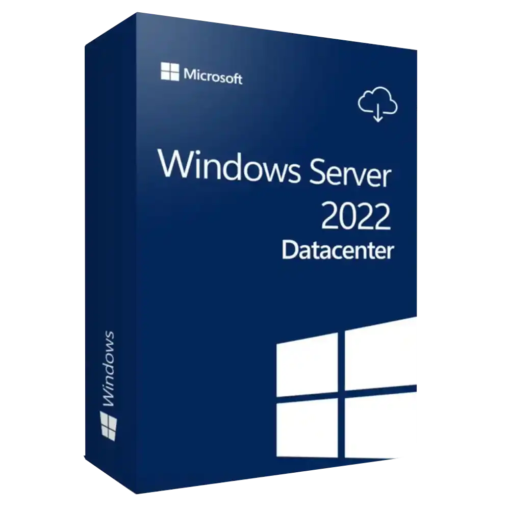 📀Windows Server 2022 DataCenter Licencia OEI Medio Fisico Disco con Virtualizacion ilimitada y Seguridad