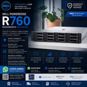 Servidor Dell PowerEdge R760XL 3 AÑOS DE GARANTIA